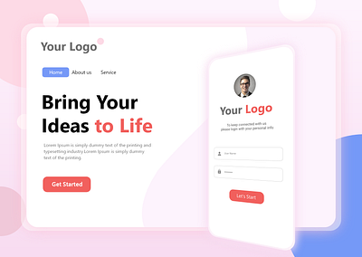 WebApp branding design typography ui ux website