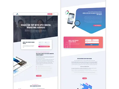 Webdesign and development for Apex Digital design digital agency graphic design pink sketch ui web design web design agency web development wordpress