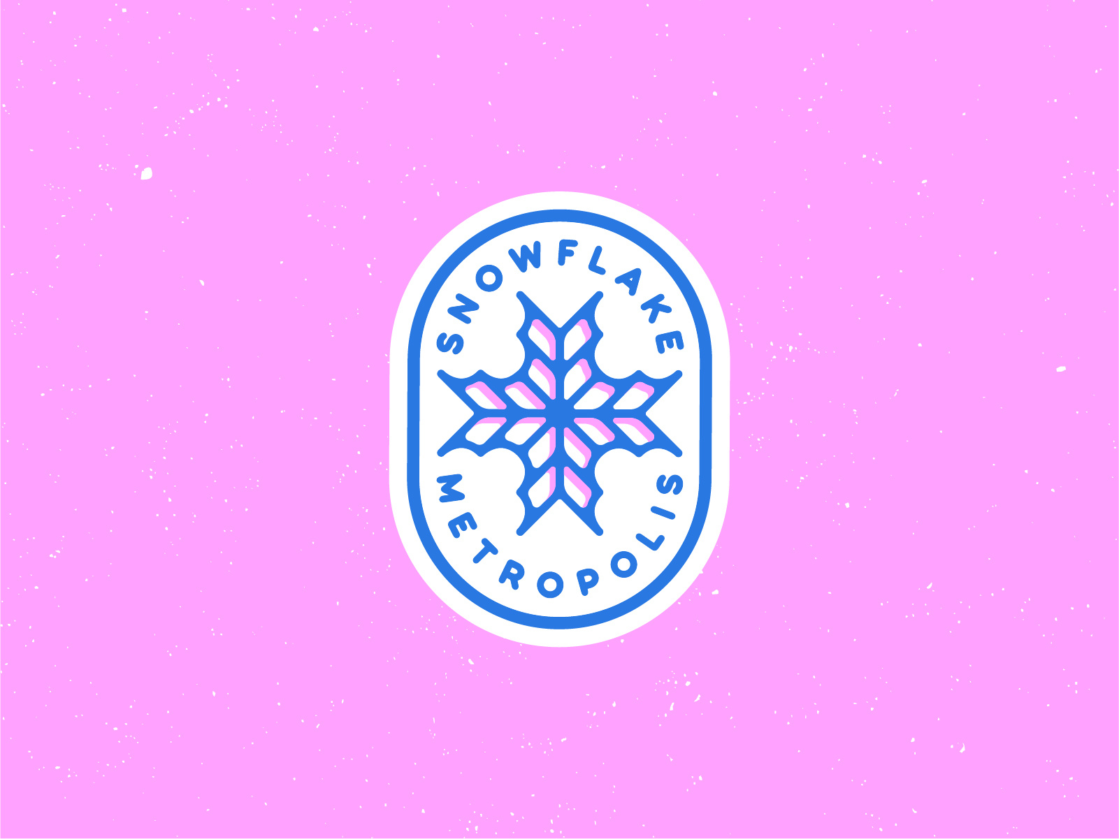 Example of Snowflake Metropolis - Badge Logo Concept