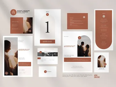 Minimal Wedding Suite | Marona card cards classy invitation cute invitation diy elegant elegant invitation feminine invitation invitations invite minimal modern planner simple invitation wedding card wedding invitation wedding planner