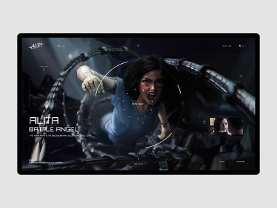 Alita: Battle Angel design fuidesign intelligent interface the film ui web designer