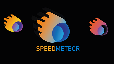 SPEED METEOR LOGO DESIGN 2020 adobe illustrator branding design illustrator logo logo design meteor logos tutorial z arts zakia touati