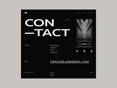 MaxK. — Portfolio 2020 app design flat minimal typogaphy ui ux web website