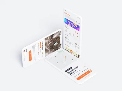 Tailor Mobile App app app design dashboard home page maps mobile mobile app sew tailor ui