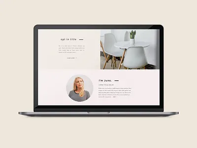 Juno showit showit template web design