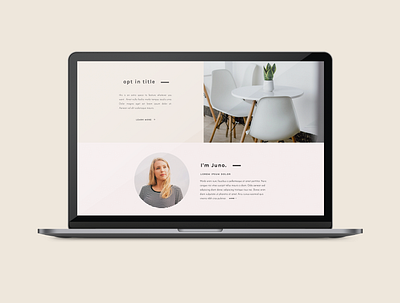 Juno showit showit template web design