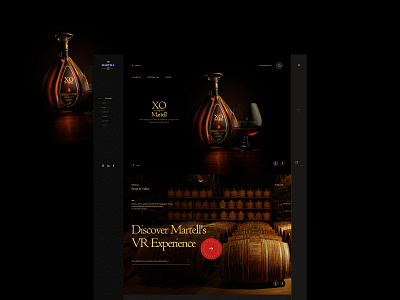 马爹利(Martell) branding design grape liqueur ui web designer wine xo