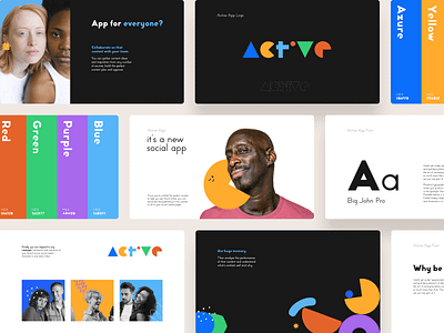 Active Social Branding #2 active active app afterglow app brand identity branding branding design clean design identity identity design logo minimal mobile mobile app social social media design social network ui ux