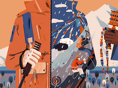 Tibet illustration