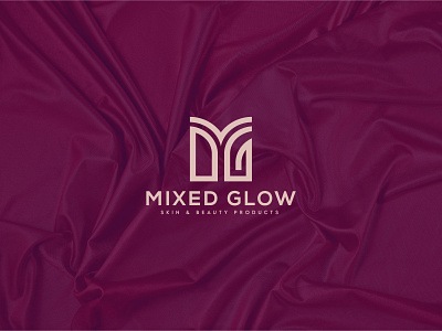 MIXED GLOW beauty logo beauty products logo brand identity creative initial logo letter logo png lettermarklogo logo awesome logo creation logo design logo designer logo folio logo idea logo inspirations logo love logo mark logotype minimal modern logo monogram logo