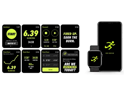 NIKE RUN CLUB design nike nike running run sport ui ux