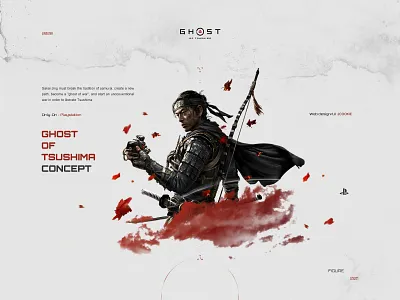 Ghost of Tsushima 境井仁 concept design game game design user experience web designer