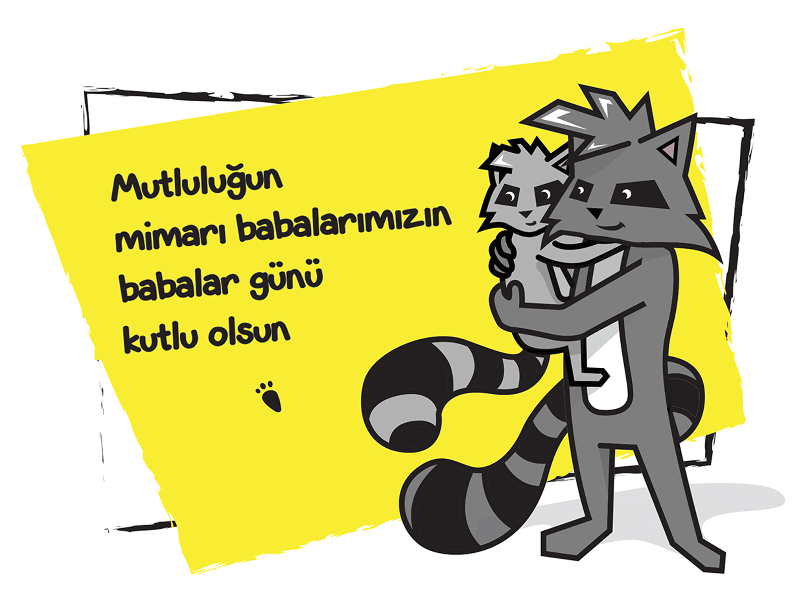 Rakun Medya - Social Media Father's Day Post art cartoon character design drawing illustration illustration art logo marvel vector