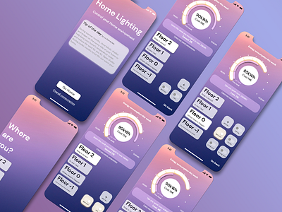 Light and energy control app app control dailyui 015 energy home house light switch ui ux