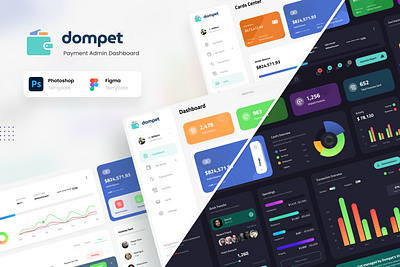 Dompet - Payment Admin Dashboard UI Template admin dashboard admin dashboard design admin dashboard template dashboad dashboard dashboard app dashboard design dashboard template dashboard ui dashboard ui design dashboard ui kit figma payment photoshop ui ui ux ui design ui kit ui kit design ui template