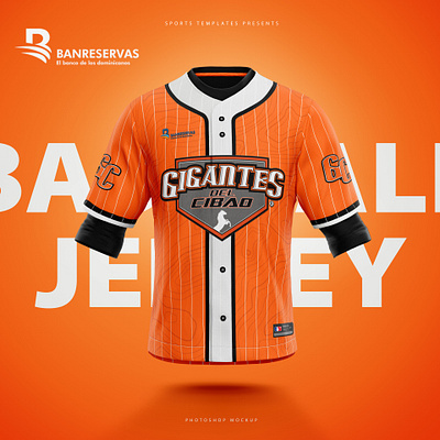 Baseball Jersey Front View Gigantes del Cibao