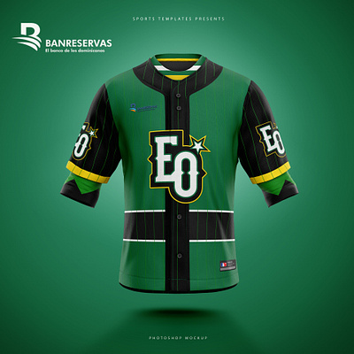 Baseball Jersey Front View Estrellas Orientales