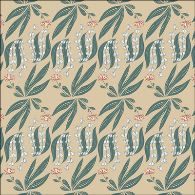 vintage flowers design repeat pattern repeating pattern surface pattern design vector art vector illustration