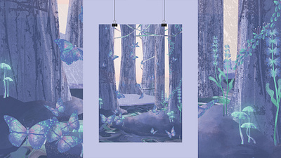 Butterflies forest art artwork butterflies butterfly illustration jungle tropical