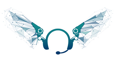 Robotic wing headset illustration redesign adobe illustrator adobe photoshop branding design digitalart icon illustration illustrator logo vector