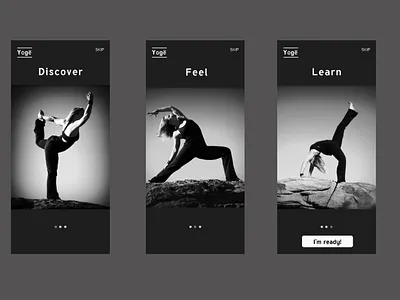 Daily UI #23 android app app app design branding dailyui dailyuichallenge design illustration iphone app logo onboarding onboarding screens onboarding ui ui user interface ux yoga yoga app