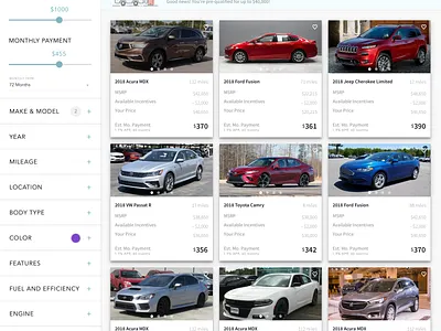 Auto Lender Dashboard dashboard interface product ui ux
