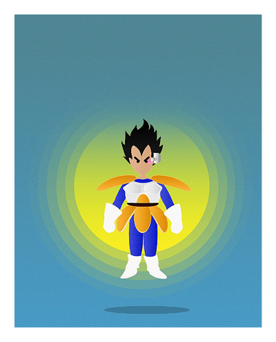 Vegeta design dragon ball dragon ball z illustration vector vegeta