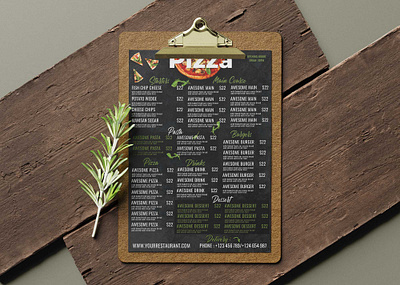 Italian Pizza Menu Design Template design illustration latest new psd psd mockup