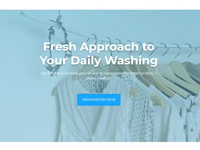 Laundry Site Header html template html templates landing page site header