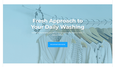 Laundry Site Header html template html templates landing page site header