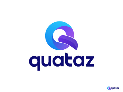 Quataz Logo Design 2d abstract logo agency logo app logo brand identity branding agency branding design gradient logo icon illustrator lettermark logo logo and branding logo design logo designer logo trends 2021 modern logo monogram logo q letter logo q logo