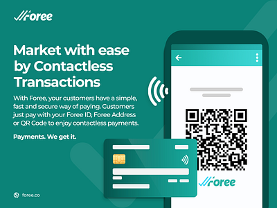 Foree Payment Gateway - Contactless Transaction brand branding design fintech fintech app fintech branding illustration pay payment payment app payment gateway payment method payments social media design socialmedia