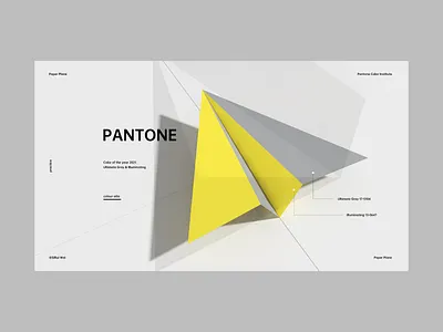 Paper Plane - Ultimate Gray & Illuminating banner cinema 4d