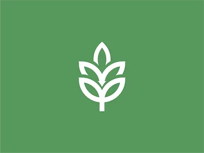 Leaf Mark design flat graphic design icon identity illustration leaf logo mark minimal organic