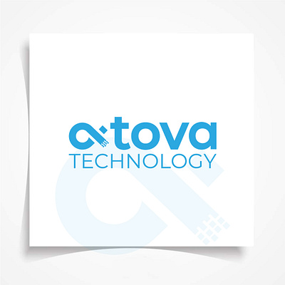 Atova Technologt logo art design icon illustration illustrator logo logo design type typography vector