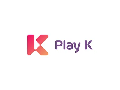 ▶ Play K / logo design ✏ arrow brand branding design designer favicon icon identity logo logodesign logodesigner mark modern play typography