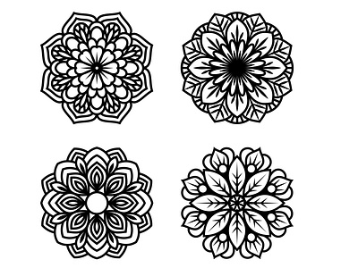 Mandalas, Templates For Cutting And Other cutting design mandala art mandalas ornament template templates vector