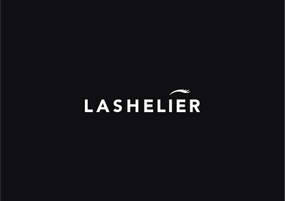 Lashelier Logo - Cosmetic Brand beauty black brand identity branding cosmetic design eyelash logo