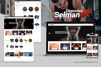 Deportes selman photoshop uxui web design