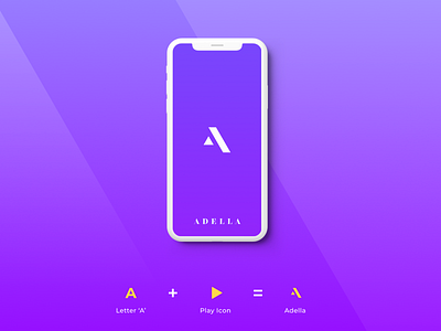 Adella - Logo Exploration app branding flat icon illustrator logo minimal ui vector web