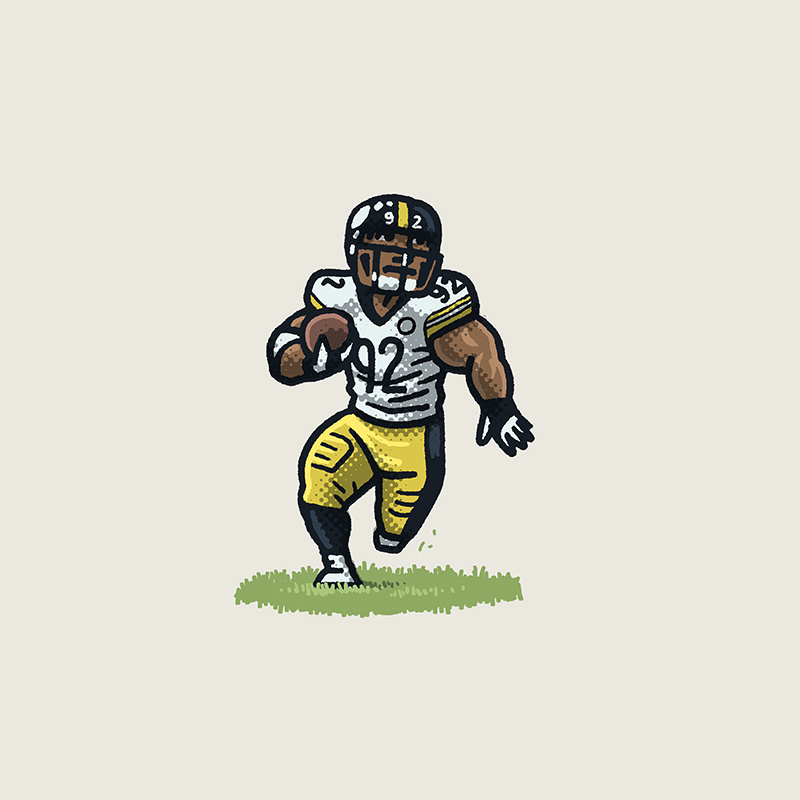 James Harrison 100 yd Pick 6 in Super Bowl XLIII by Mario Zucca on