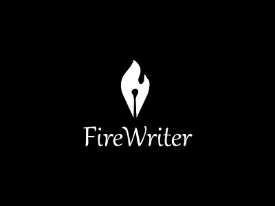 FireWriter design logo logotype simbol