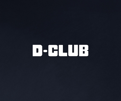 D - CLUB LOGO design illustrator logo mobile app