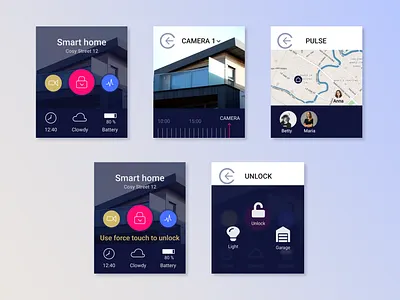 Smart Watch App app apple applewatch figma figmadesign layoutdesign smarthome smartwatch watch
