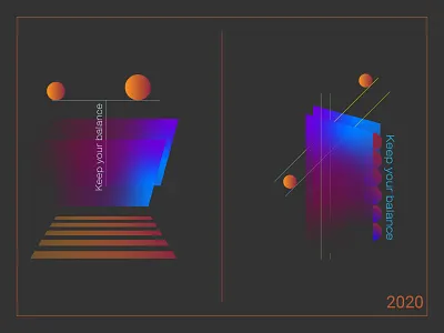 Abstract poster series abstract adobe illustrator balance design gradient illustration poster art poster design