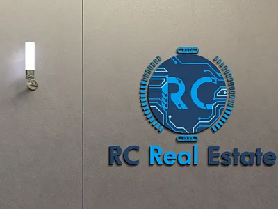 RC real state brand design branding creative logo logo minimalist logo modern real estate logo unique logo