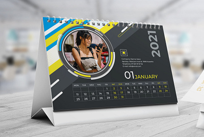 Desk calendar 2021 business calendar calendar 2020 calendar design clean company design new year planner year