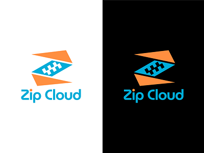 Zip Cloud Logo brand identity brand identity design branding identity identity design logo logo design logos