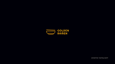 Golden Ramen adobe art design graphic illustration illustrator logo vector web website