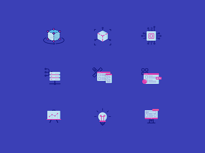 Technology Services Icons design figma icons services tech technology